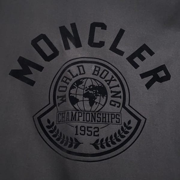 目を惹くカラーモンクレール フロッキープリント ロゴ Ｔシャツ パチモン2色 moa19539
